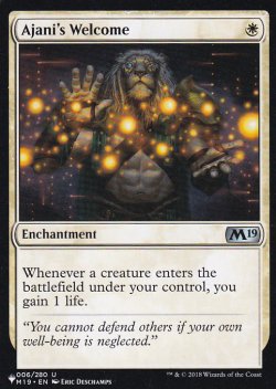 画像1: アジャニの歓迎/Ajani's Welcome 【英語版】 [M19-白List]