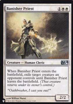 画像1: 放逐する僧侶/Banisher Priest 【英語版】 [M14-白List]