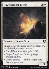 黎明運びのクレリック/Dawnbringer Cleric 【英語版】 [AFR-白List]