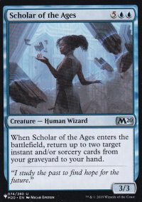 星霜の学者/Scholar of the Ages 【英語版】 [M20-青List]