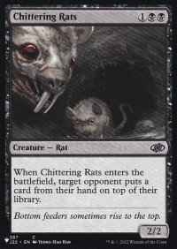 騒がしいネズミ/Chittering Rats 【英語版】 [J22-黒List]