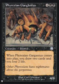 ファイレクシアのガルガンチュア/Phyrexian Gargantua 【英語版】 [APC-黒List]