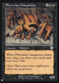 画像1: ファイレクシアのガルガンチュア/Phyrexian Gargantua 【英語版】 [APC-黒List]