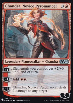 画像1: 新米紅蓮術師、チャンドラ/Chandra, Novice Pyromancer 【英語版】 [M20-赤List]