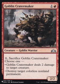 ゴブリンのクレーター掘り/Goblin Cratermaker 【英語版】 [GRN-赤List]