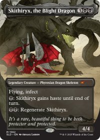 荒廃のドラゴン、スキジリクス/Skithiryx, the Blight Dragon 【英語版】 [SLD-黒MR]