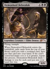 悪魔王ベルゼンロック/Demonlord Belzenlok 【英語版】 [SLD-黒MR]