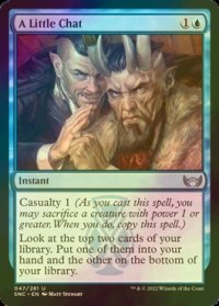 [FOIL] 耳打ち/A Little Chat 【英語版】 [SNC-青U]