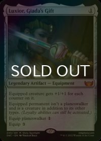 [FOIL] ジアーダの贈り物、ラクシオール/Luxior, Giada's Gift (海外産ブースター版) 【英語版】 [SNC-灰MR]
