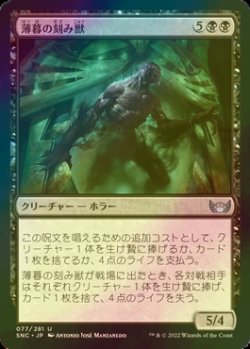 画像1: [FOIL] 薄暮の刻み獣/Dusk Mangler 【日本語版】 [SNC-黒U]