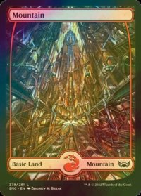 [FOIL] 山/Mountain No.278 (全面アート版) 【英語版】 [SNC-土地C]