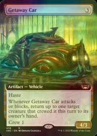 [FOIL] 逃走用の車/Getaway Car (拡張アート版) 【英語版】 [SNC-灰R]