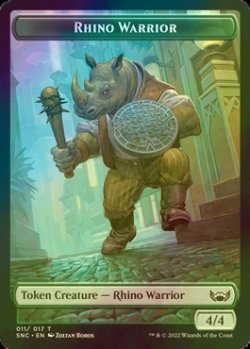 画像1: [FOIL] サイ・戦士/RHINO WARRIOR 【英語版】 [SNC-トークン]