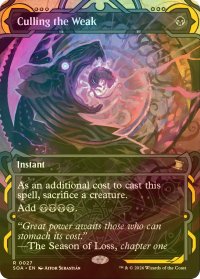 [FOIL] 弱者選別/Culling the Weak (ショーケース・海外産ブースター版) 【英語版】 [SOA-黒R]