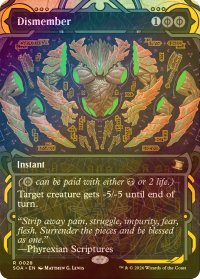 [FOIL] 四肢切断/Dismember (ショーケース・海外産ブースター版) 【英語版】 [SOA-黒R]