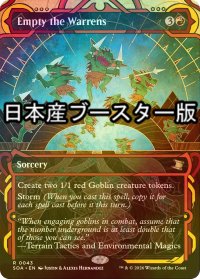 [FOIL] 巣穴からの総出/Empty the Warrens ● (ショーケース・日本産ブースター版) 【英語版】 [SOA-赤R]