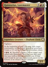 伝承師、クイントリウス/Quintorius, Loremaster 【英語版】 [SOC-金R]