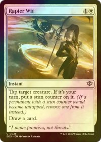 [FOIL] レイピアの機知/Rapier Wit 【英語版】 [SOS-白C]