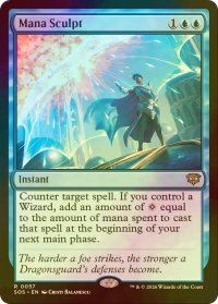 [FOIL] マナ成形/Mana Sculpt 【英語版】 [SOS-青R]