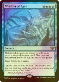 [FOIL] 古今の知識/Wisdom of Ages 【英語版】 [SOS-青R]