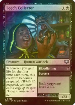 画像1: [FOIL] ヒルの収集家/Leech Collector 【英語版】 [SOS-黒U]