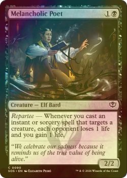画像1: [FOIL] 憂鬱な詩人/Melancholic Poet 【英語版】 [SOS-黒C]