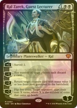 画像1: [FOIL] 客員講師、ラル・ザレック/Ral Zarek, Guest Lecturer (海外産ブースター版) 【英語版】 [SOS-黒MR]