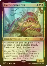 [FOIL] ぶらつく害獣、ブレック/Blech, Loafing Pest 【英語版】 [SOS-金R]
