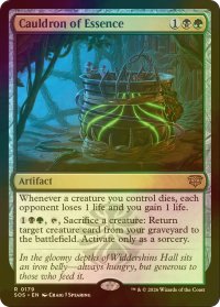 [FOIL] 精髄の大釜/Cauldron of Essence 【英語版】 [SOS-金R]