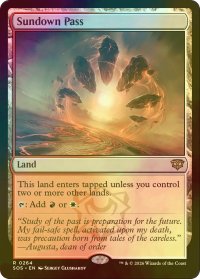 [FOIL] 日没の道/Sundown Pass 【英語版】 [SOS-土地R]