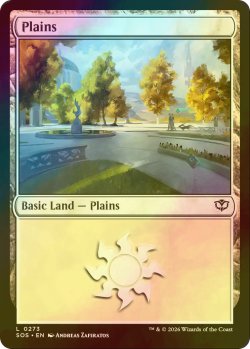 画像1: [FOIL] 平地/Plains No.273 【英語版】 [SOS-土地C]