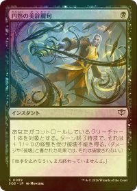 [FOIL] 円熟の美辞麗句/Masterful Flourish 【日本語版】 [SOS-黒C]