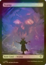 [FOIL] 沼/Swamp (全面アート版) 【英語版】 [SOS-土地C]