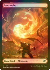 [FOIL] 山/Mountain (全面アート版) 【英語版】 [SOS-土地C]