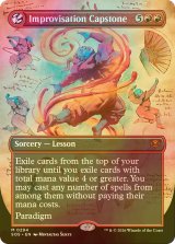 [FOIL] 即興の集大成/Improvisation Capstone (全面アート・海外産ブースター版) 【英語版】 [SOS-赤MR]