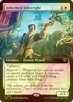 画像1: [FOIL] 精通した墨職人/Informed Inkwright (拡張アート版) 【英語版】 [SOS-白R]
