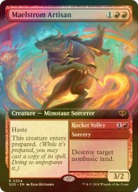 [FOIL] 大渦の職工/Maelstrom Artisan (拡張アート版) 【英語版】 [SOS-赤R]