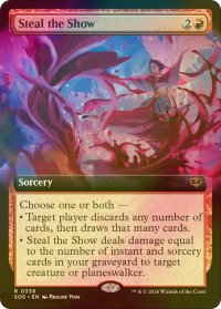 [FOIL] 人気をさらう/Steal the Show (拡張アート版) 【英語版】 [SOS-赤R]