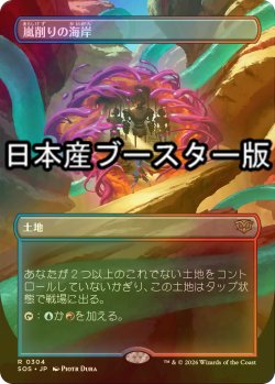 画像1: [FOIL] 嵐削りの海岸/Stormcarved Coast ● (全面アート・日本産ブースター版) 【日本語版】 [SOS-土地R]