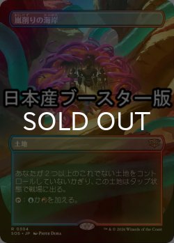 画像1: [FOIL] 嵐削りの海岸/Stormcarved Coast ● (全面アート・日本産ブースター版) 【日本語版】 [SOS-土地R]