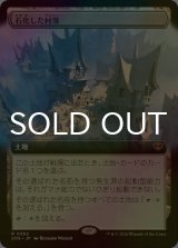 [FOIL] 石化した村落/Petrified Hamlet (拡張アート版) 【日本語版】 [SOS-土地R]
