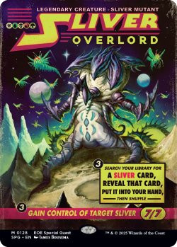 画像1: スリヴァーの首領/Sliver Overlord (全面アート版) 【英語版】 [SPG-金MR]