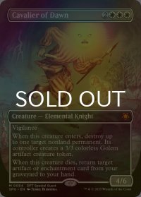 [FOIL] 暁の騎兵/Cavalier of Dawn (全面アート版) 【英語版】 [SPG-白MR]