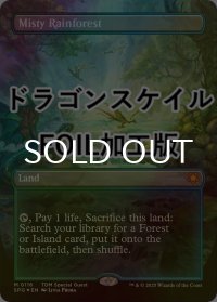 [FOIL] 霧深い雨林/Misty Rainforest No.116 (全面アート版・ドラゴンスケイル・フォイル仕様) 【英語版】 [SPG-土地MR]