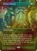 [FOIL] 森の知恵/Sylvan Library (全面アート版) 【英語版】 [SPG-緑MR]