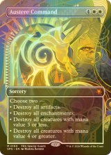 [FOIL] 質素な命令/Austere Command (全面アート版) 【英語版】 [SPG-白MR]