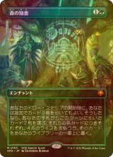 [FOIL] 森の知恵/Sylvan Library (全面アート版) 【日本語版】 [SPG-緑MR]