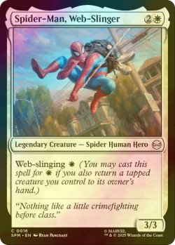 画像1: [FOIL] ウェブスリンガー、スパイダーマン/Spider-Man, Web-Slinger 【英語版】 [SPM-白C]