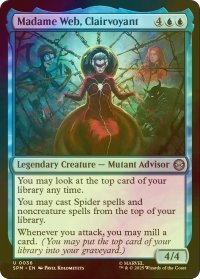 [FOIL] 予知能力者、マダム・ウェブ/Madame Web, Clairvoyant 【英語版】 [SPM-青U]
