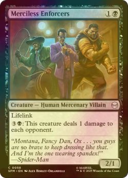 画像1: [FOIL] 無慈悲なるエンフォーサーズ/Merciless Enforcers 【英語版】 [SPM-黒C]